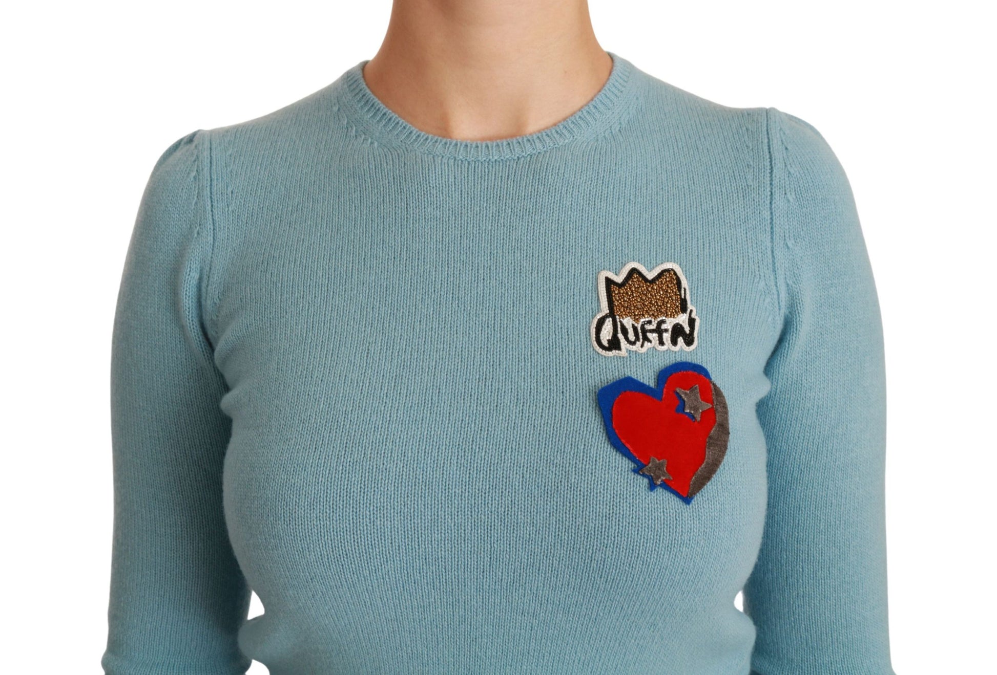 Queen Heart Beaded Wool Sweater