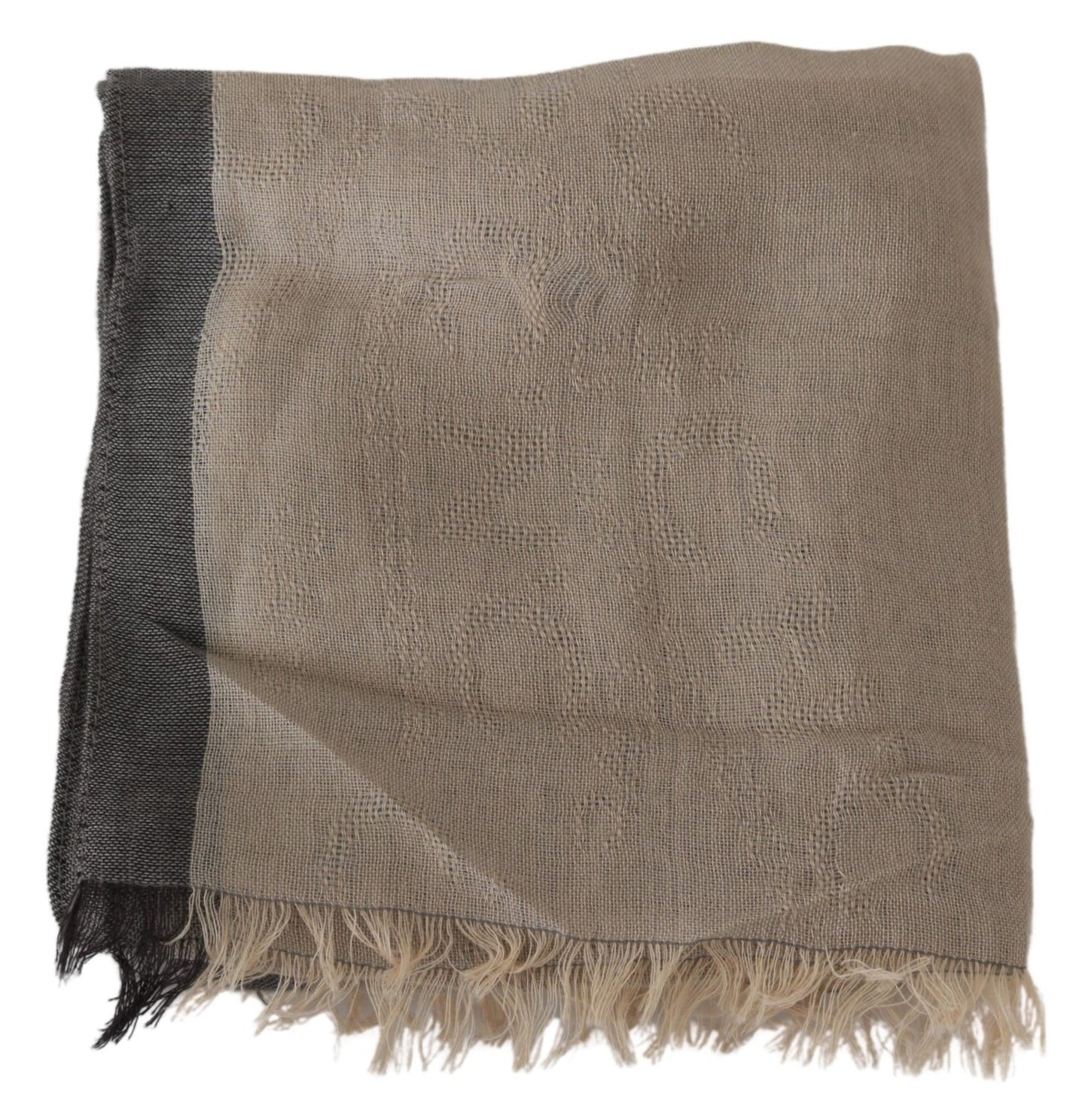 Elegant Beige Cotton Scarf for Women