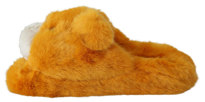 Sunshine Yellow Lion Slippers