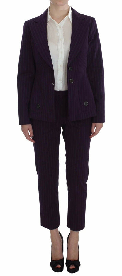 Elegant Striped Pant & Blazer Suit