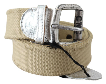 Elegant Beige Cotton Fashion Belt