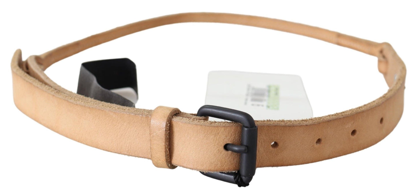 Elegant Brown Leather Fashion Belt