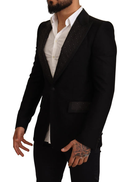 Elegant Slim Fit Black Blazer Jacket