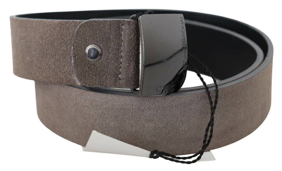 Classic Brown Leather Adjustable Belt