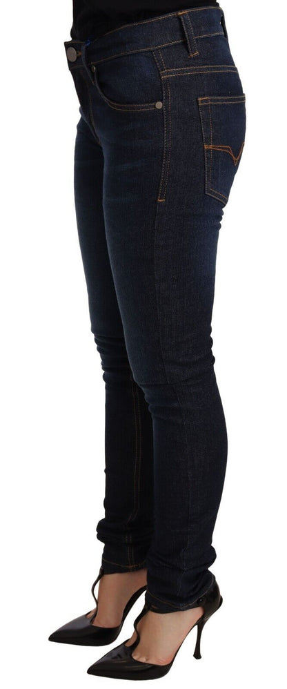 Elegant Low Waist Skinny Designer Jeans