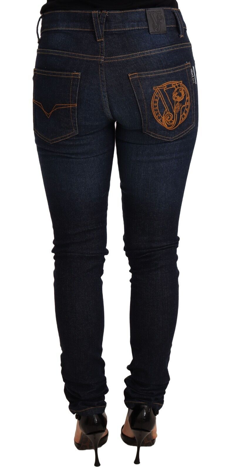 Elegant Low Waist Skinny Designer Jeans