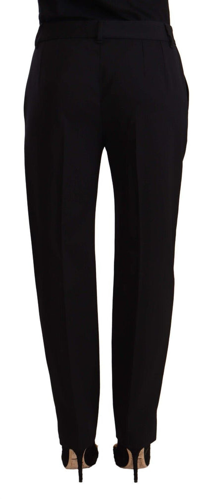 Elegant Tailored Wool Blend Trousers