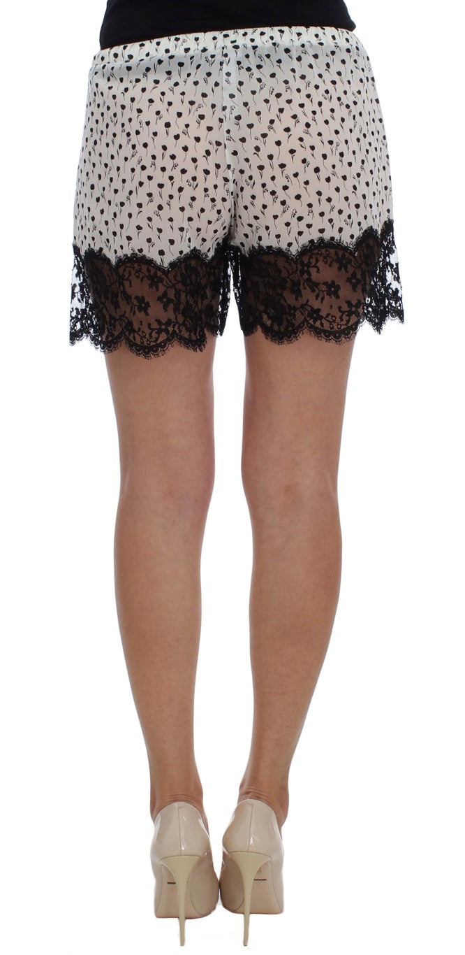 Elegant Silk Lace Sleep-Shorts