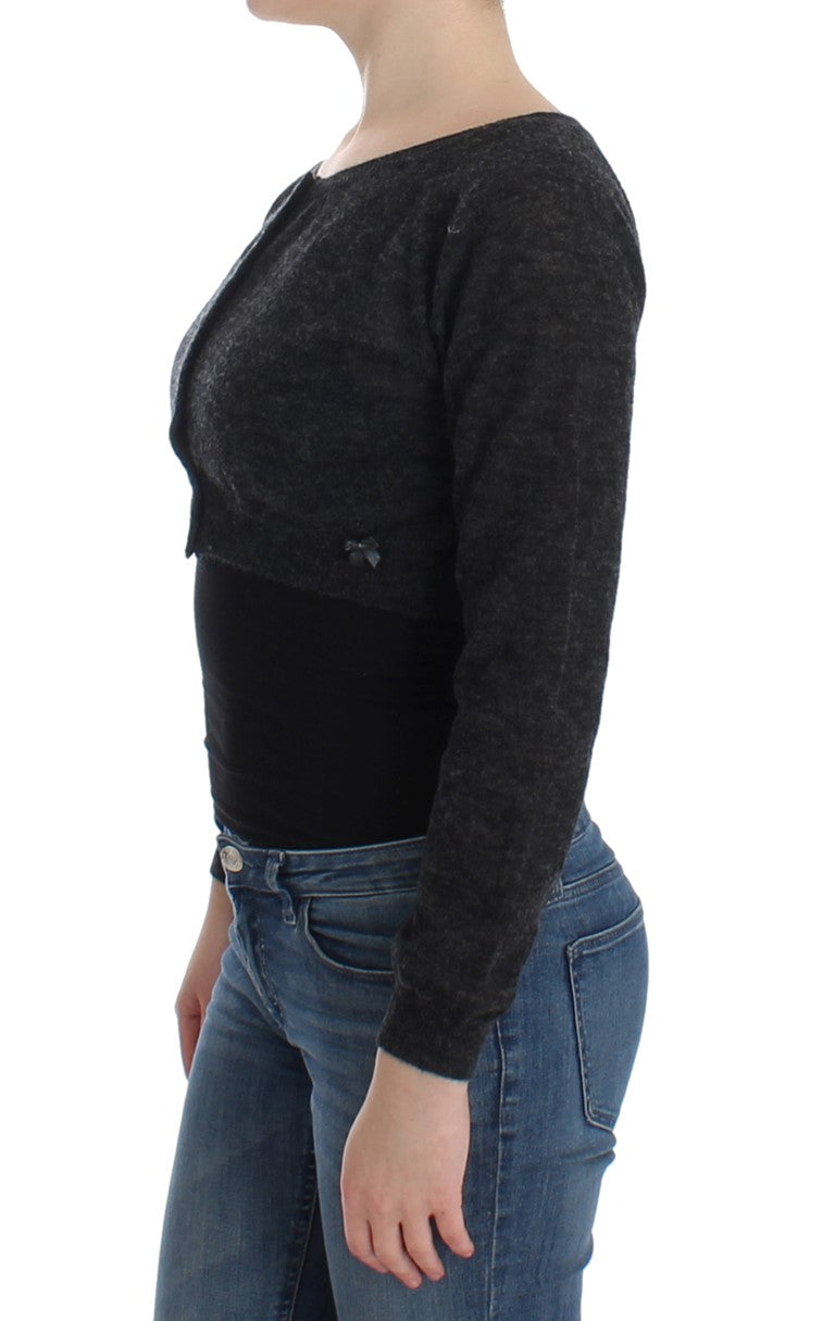 Chic Cropped Alpaca Wool Sweater