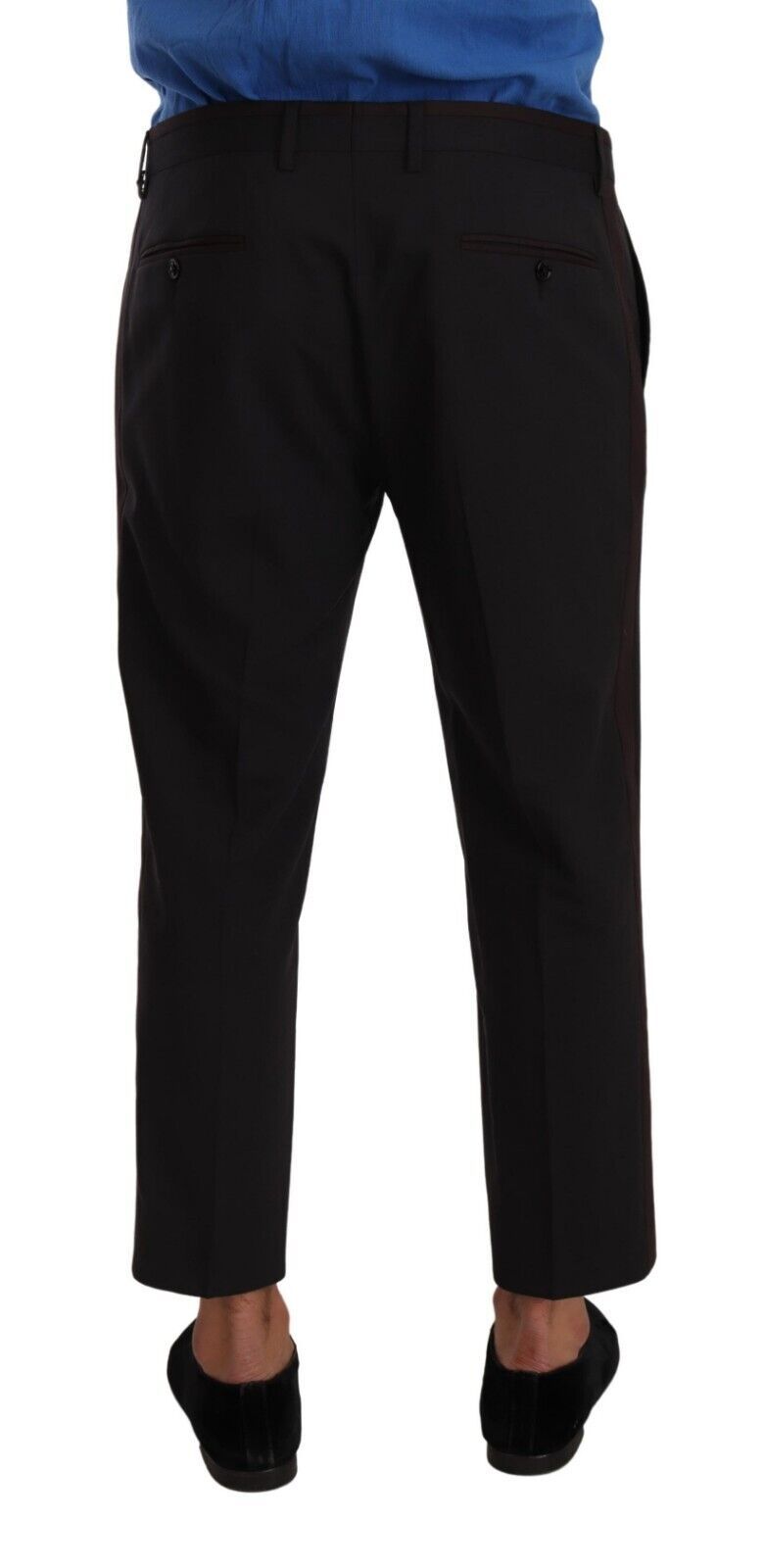 Elegant Cropped Wool Stretch Pants