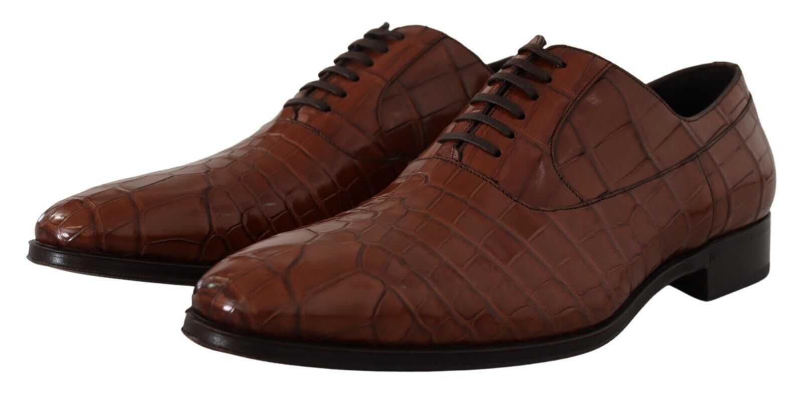 Elegant Exotic Crocodile Leather Formal Shoes