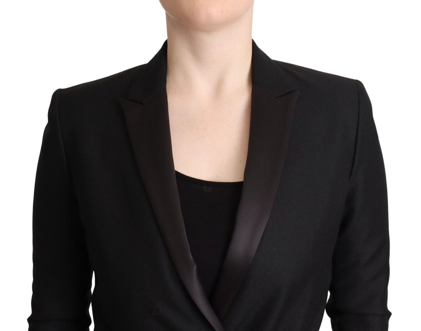 Elegant Black Double-Breasted Blazer