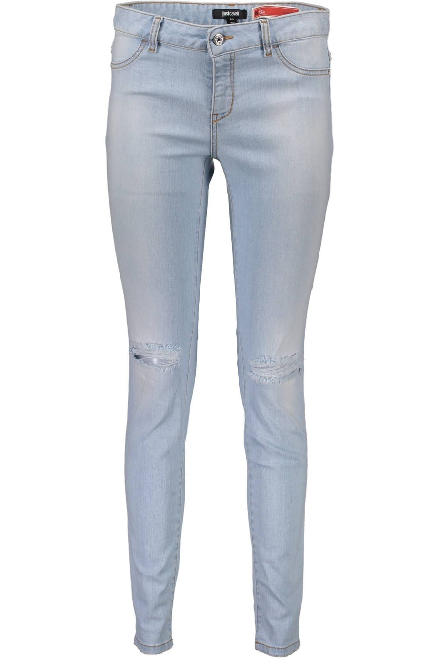 Light Blue Cotton Women Jeans