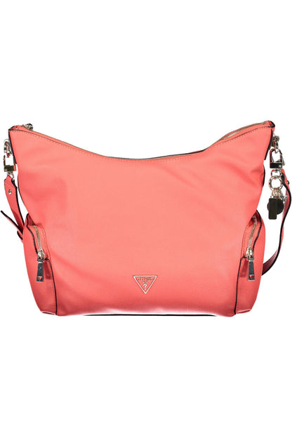 Pink Polyethylene Women Handbag