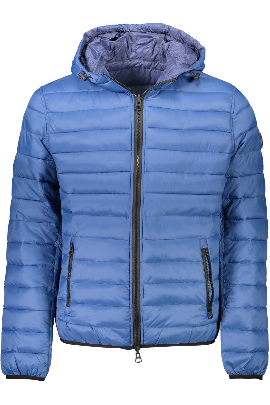 Blue Nylon Men Jacket