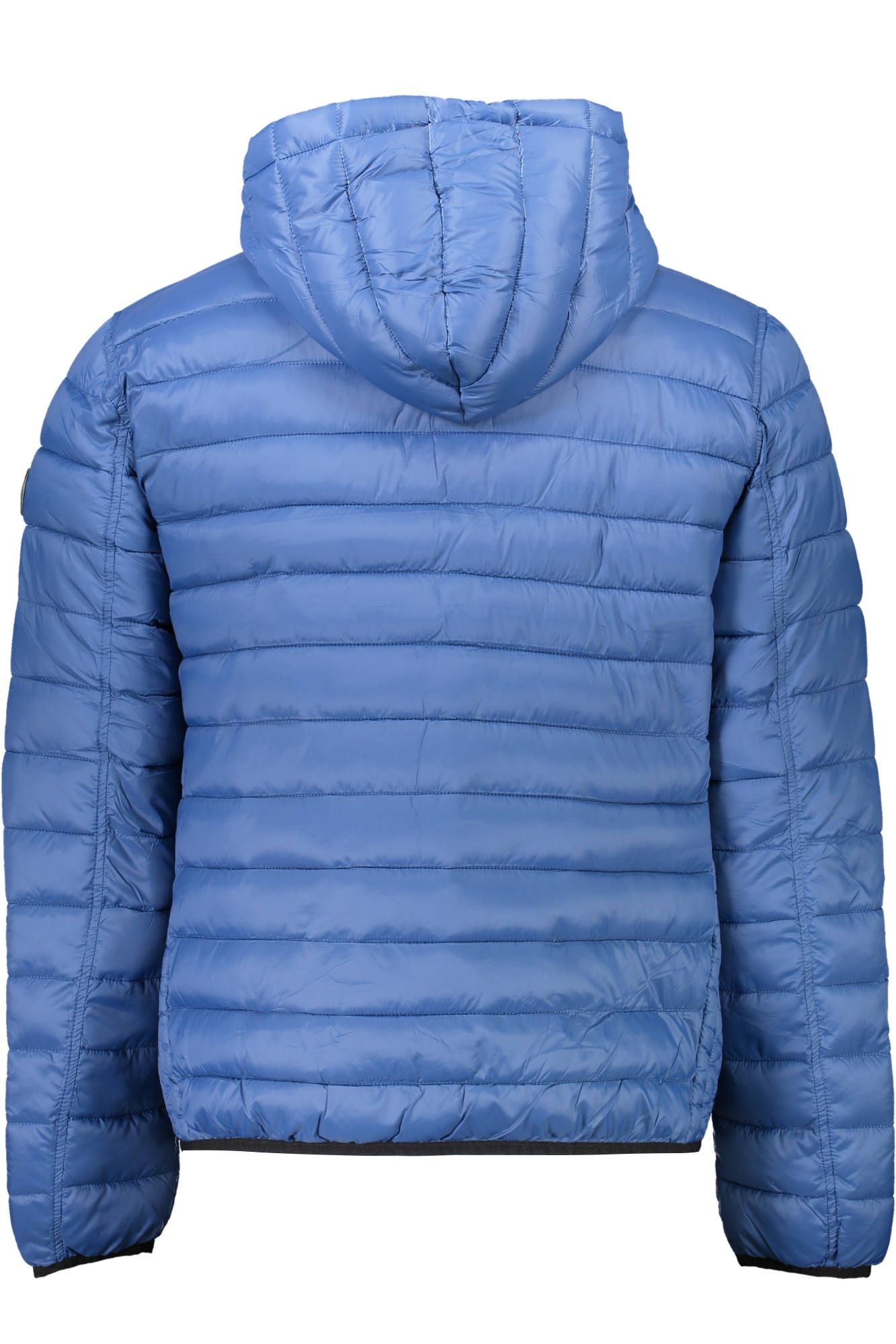 Blue Nylon Men Jacket