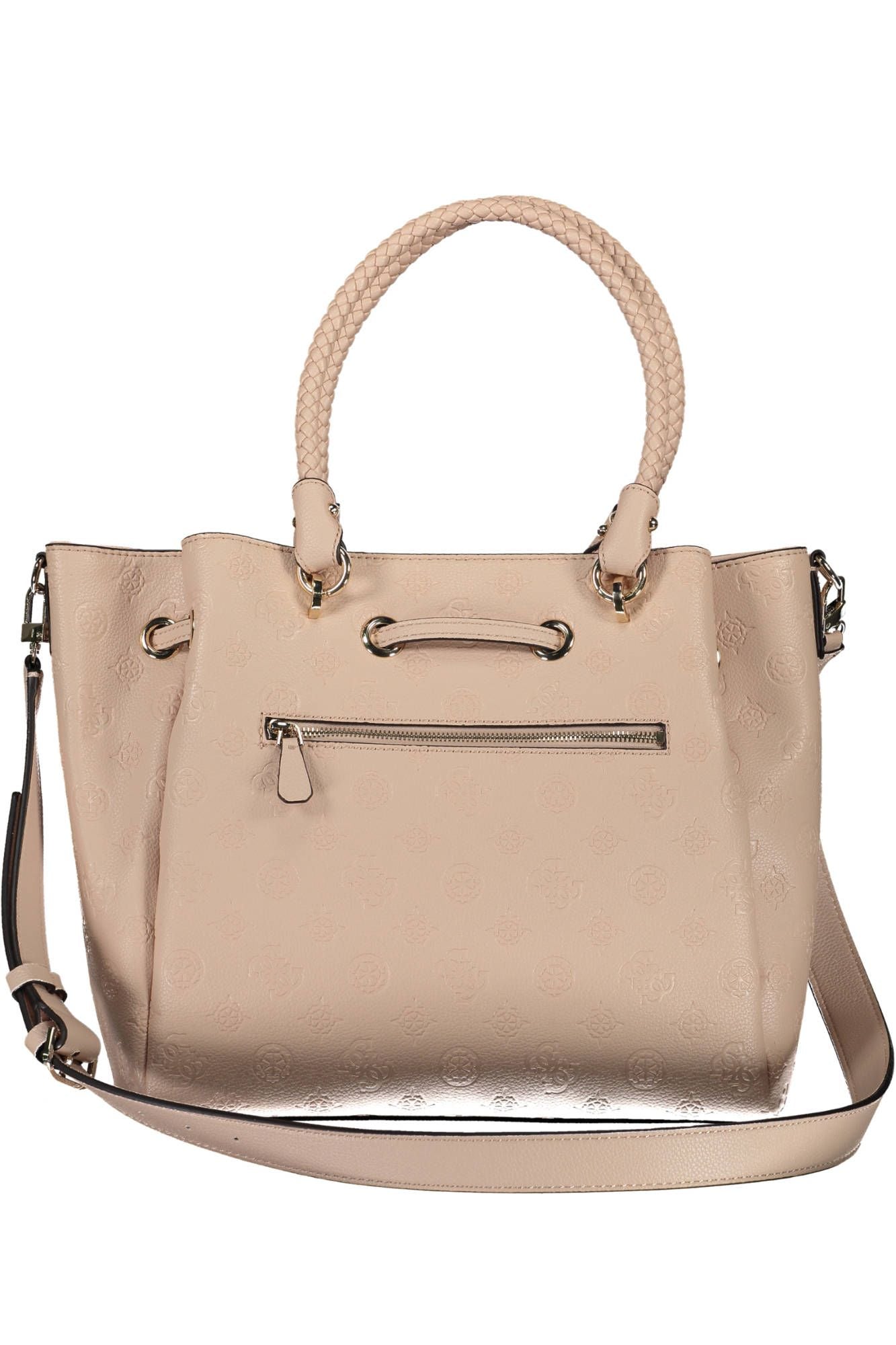 Pink Polyethylene Women Handbag