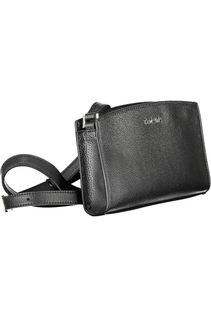 Black Polyester Women Handbag