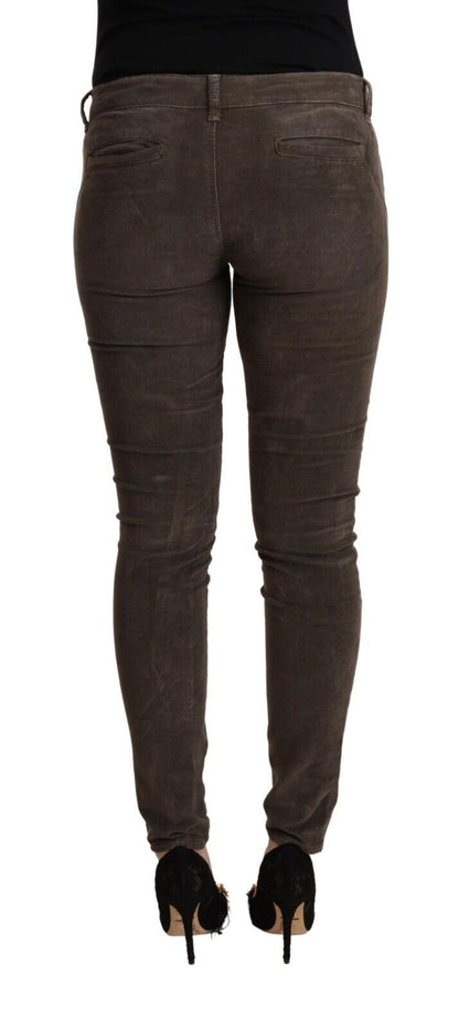 Chic Slim Fit Brown Skinny Jeans