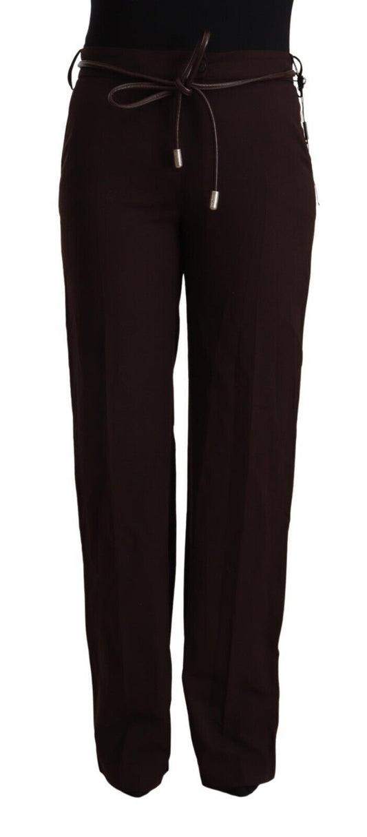 Elegant High Waist Straight Formal Pants