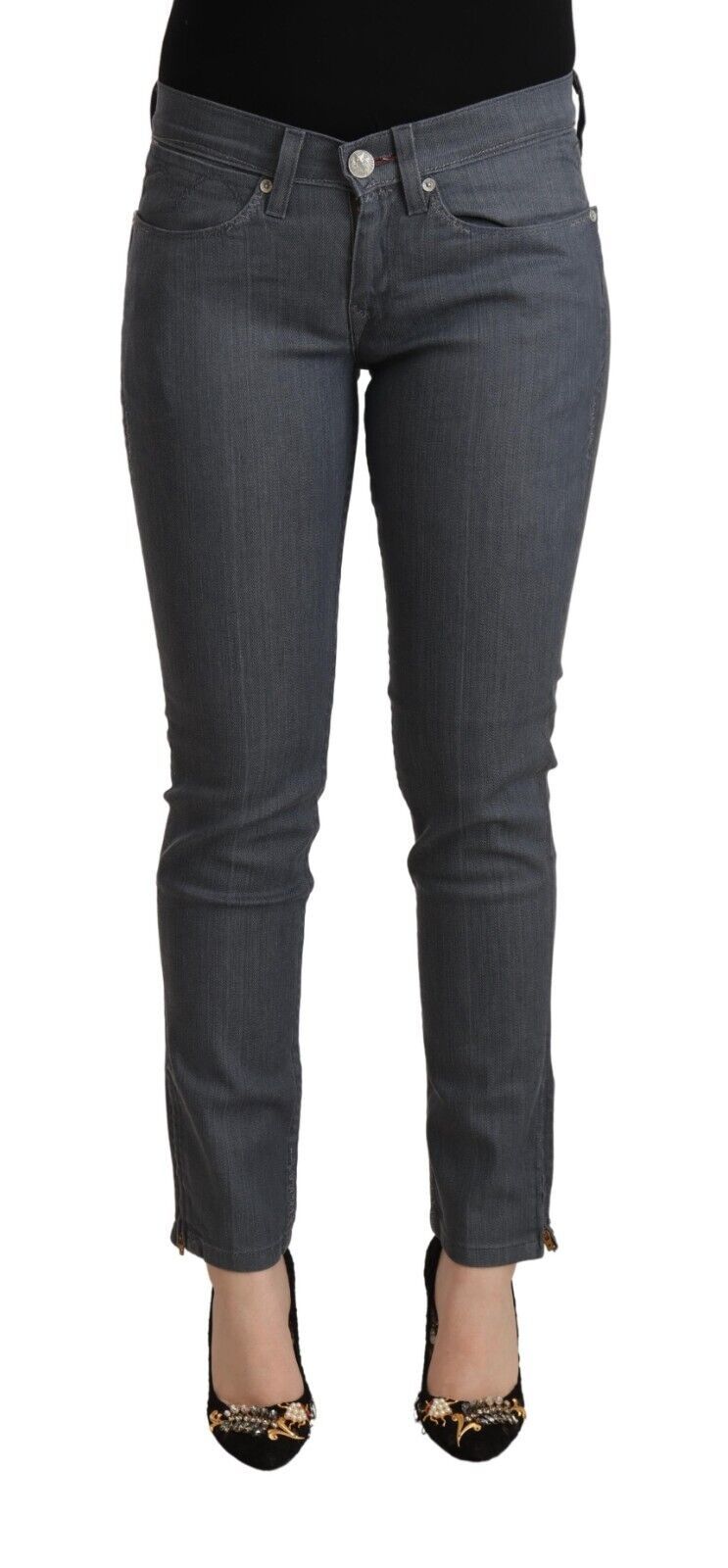 Chic Slim Fit Grey Denim Delight