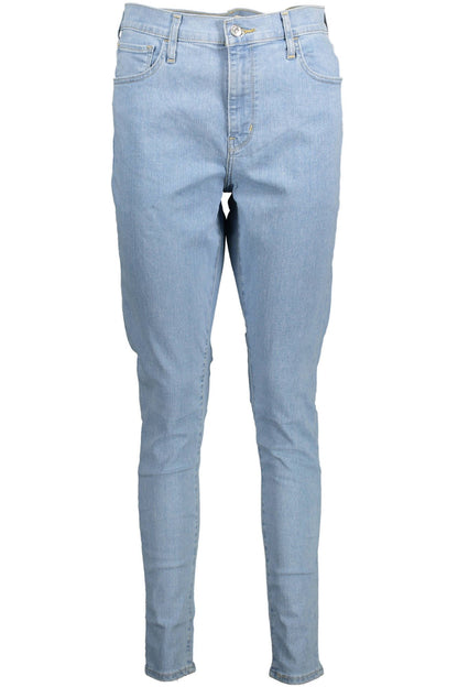 Light Blue Cotton Women Jeans