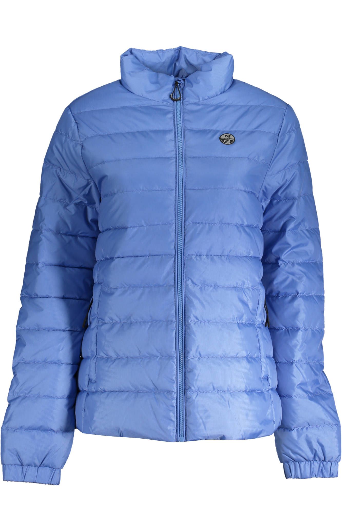 Light Blue Polyester Women Jacket