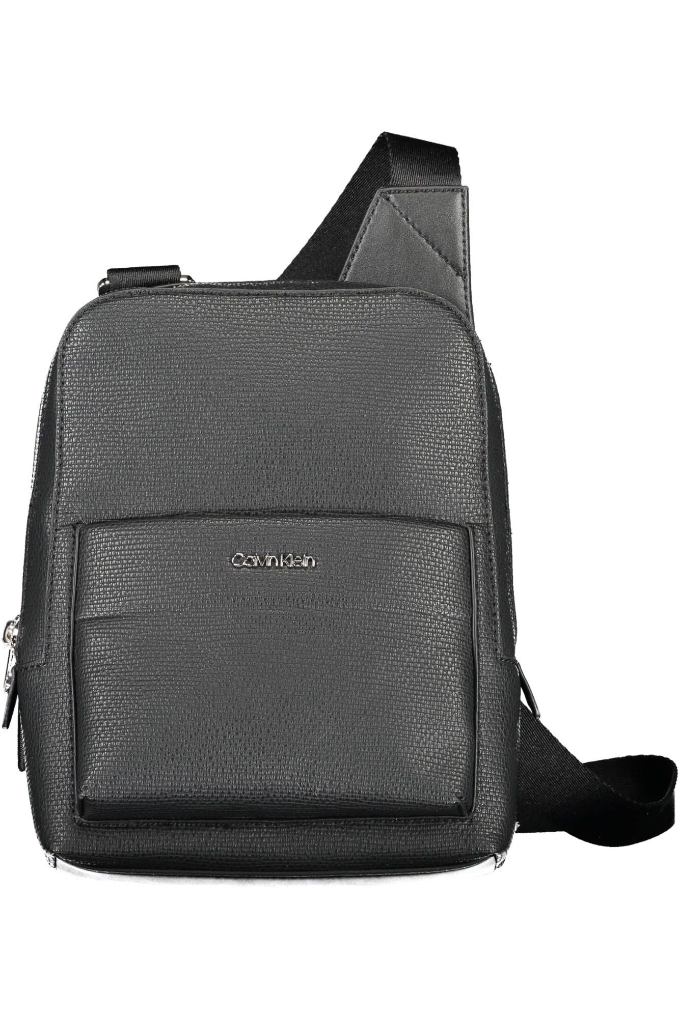 Black Polyester Men Shoulder Bag