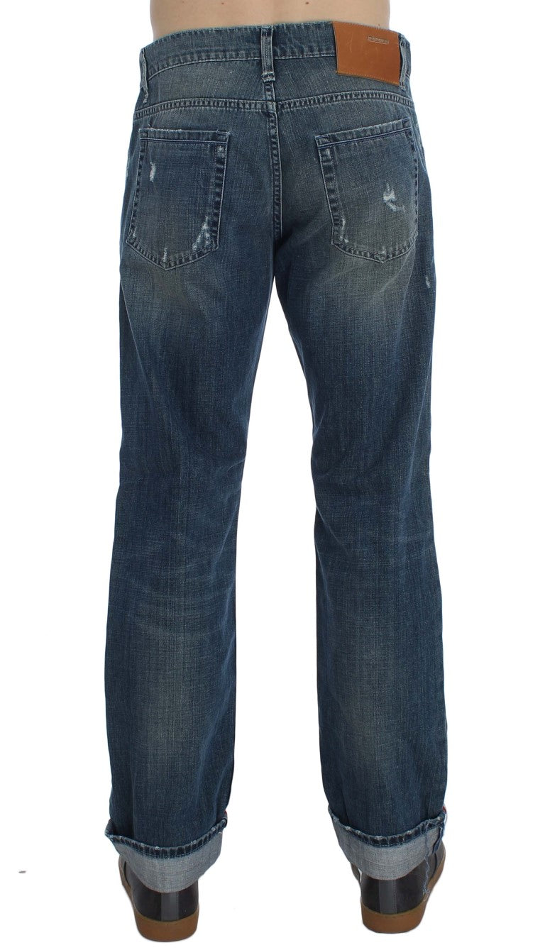 Elegant Regular Fit Blue Wash Denim