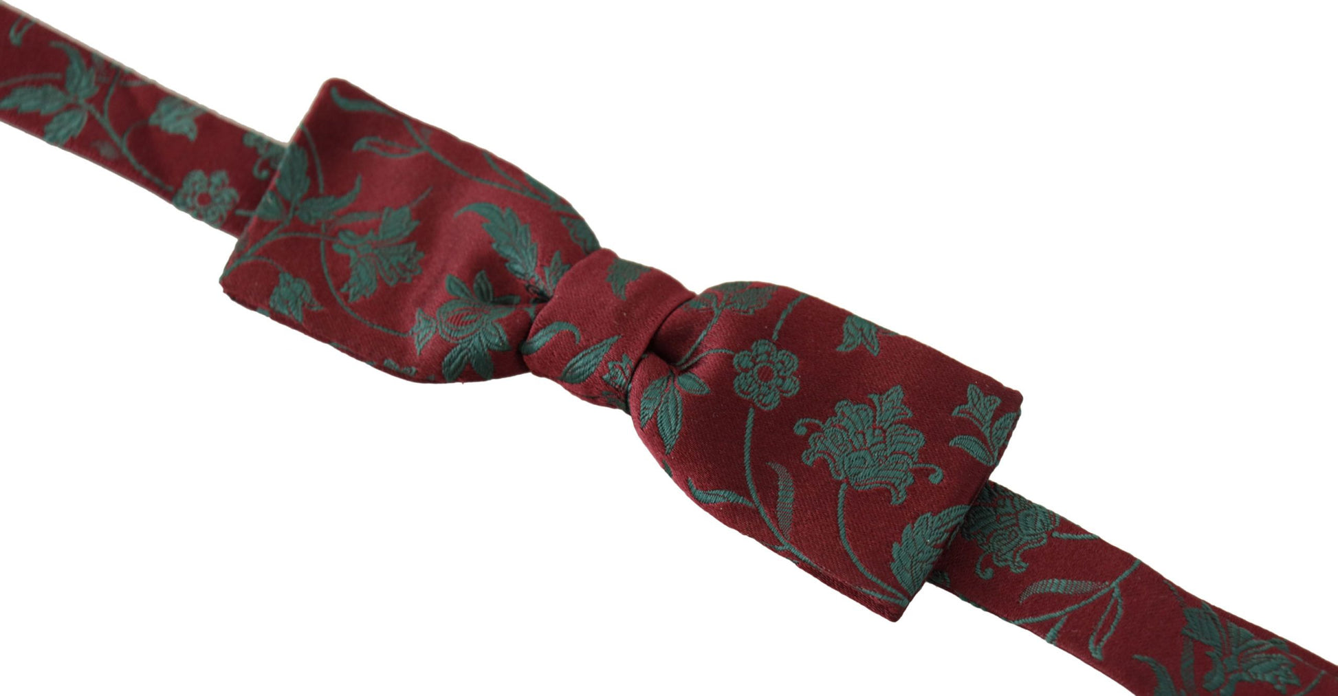 Elegant Maroon Patterned Bow Tie