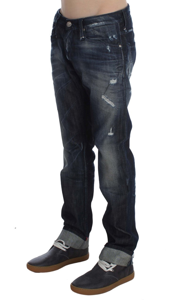 Elegant Regular Straight Fit Blue Jeans