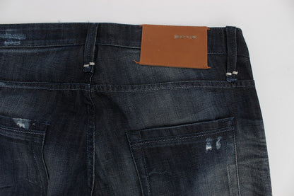 Elegant Regular Straight Fit Blue Jeans