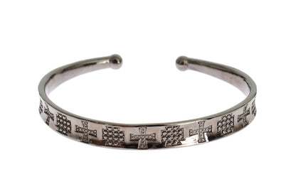 Elegant Rhodium Silver Bangle