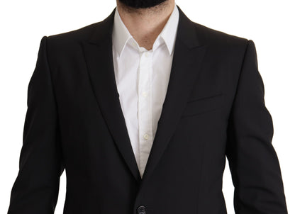 Elegant Slim Fit Black Blazer Jacket