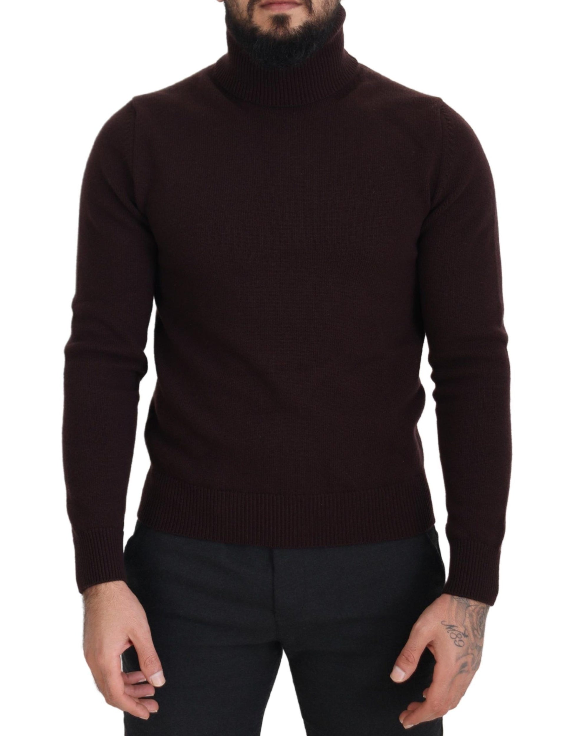 Elegant Turtleneck Wool Pullover Sweater