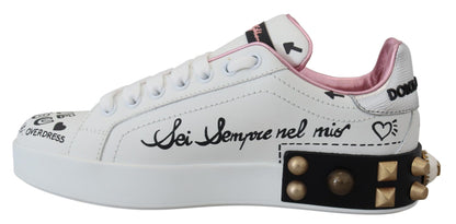 Queen Crown Chic Leather Sneakers