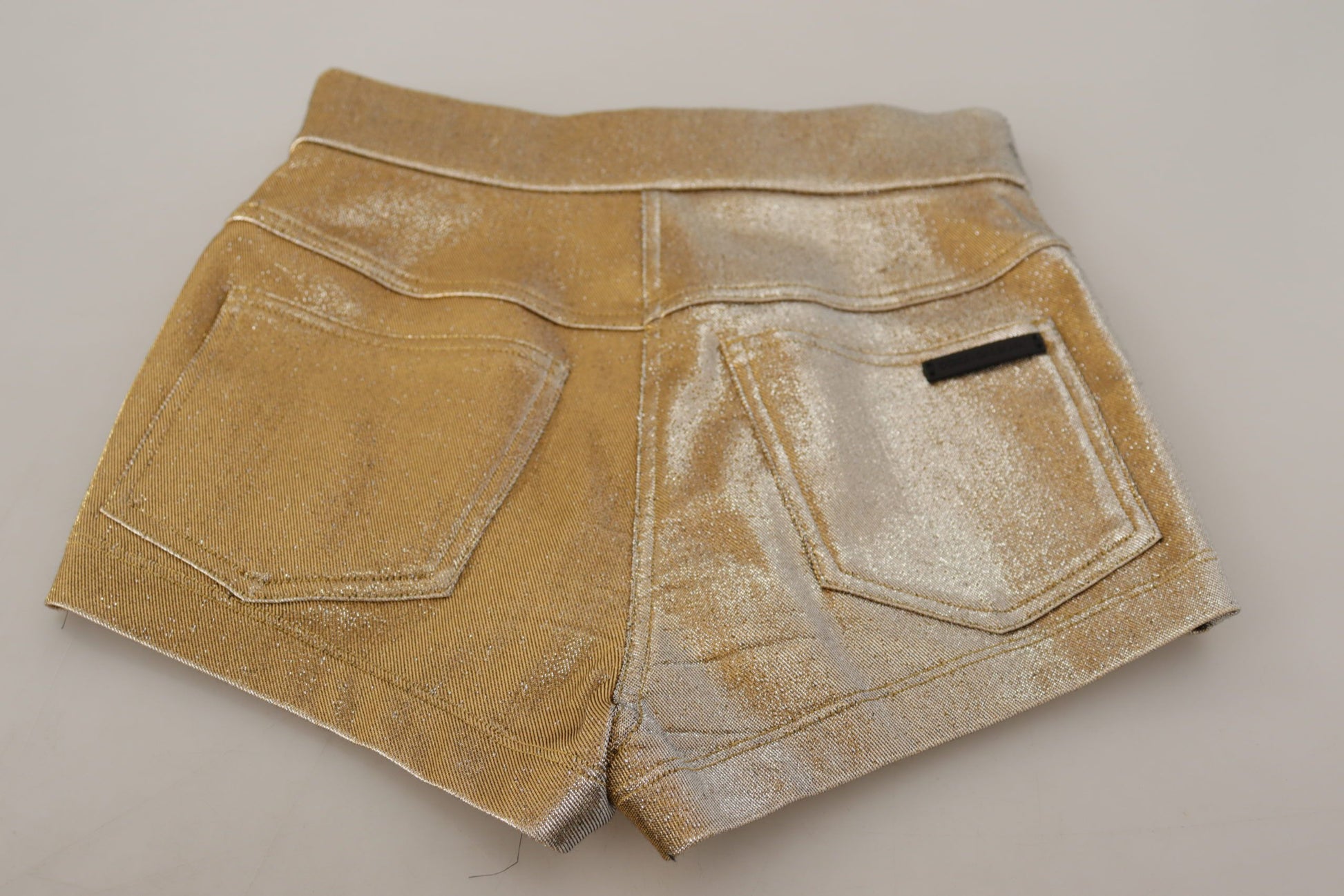 Gold High Waist Hot Pants Shorts