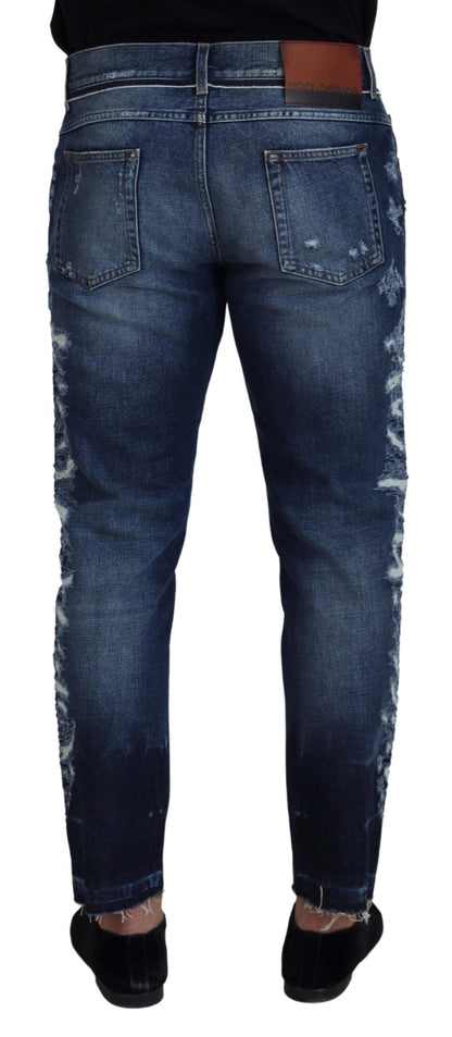 Elegant Blue Wash Regular Fit Jeans