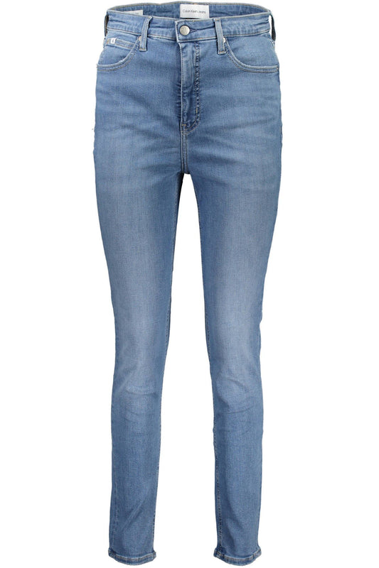 Light Blue Cotton Women Jeans