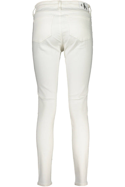 White Cotton Women Jeans