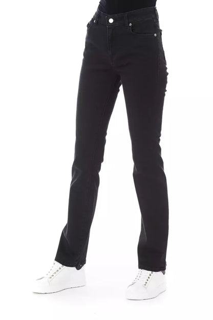 Black Cotton Women's Jean