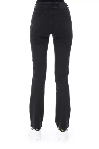 Black Cotton Women's Jean