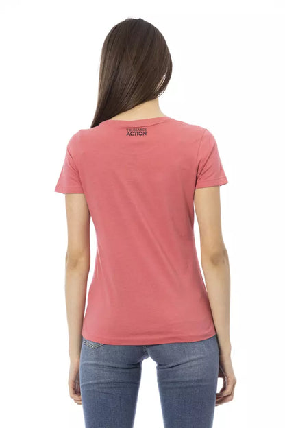 Multicolor Cotton Women T-Shirt