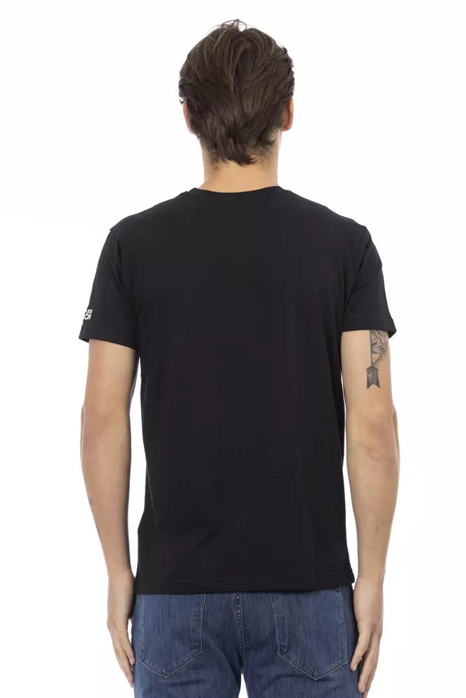 Black Cotton Men's T-Shirt