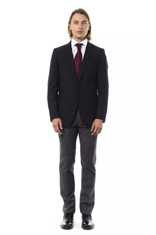 Black Wool Men's Blazer