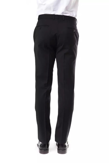 Gray Wool Men's Suit Pant