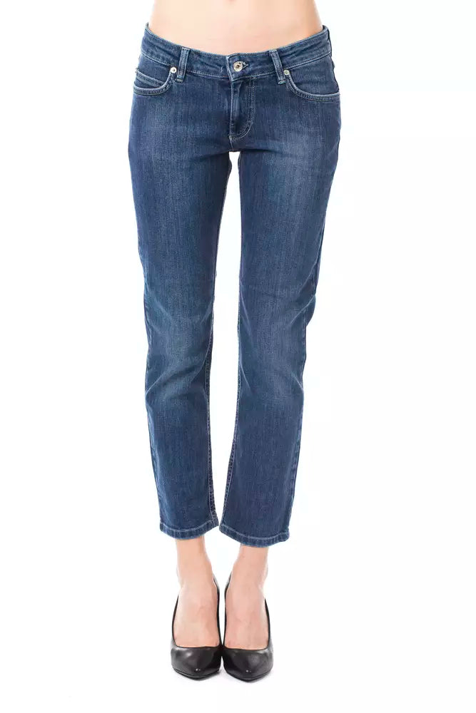 Light Blue Cotton Women Jeans