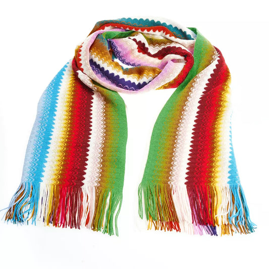 Multicolor Wool Women Scarf