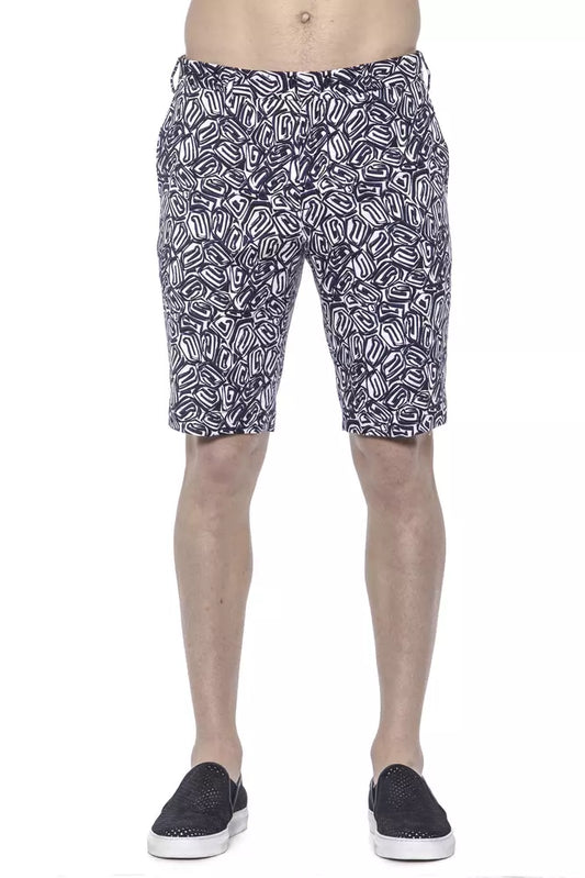 Blue Cotton Men Short