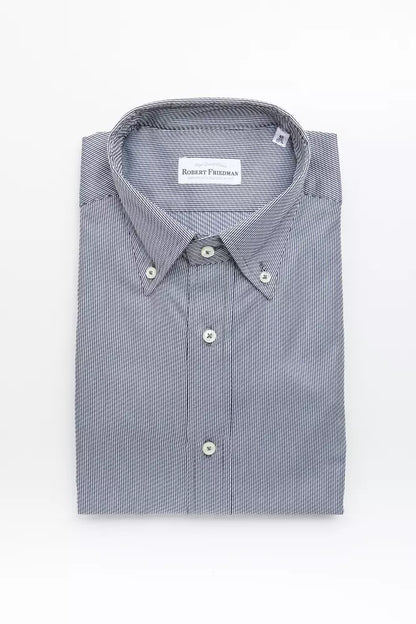 Blue Cotton Men Shirt